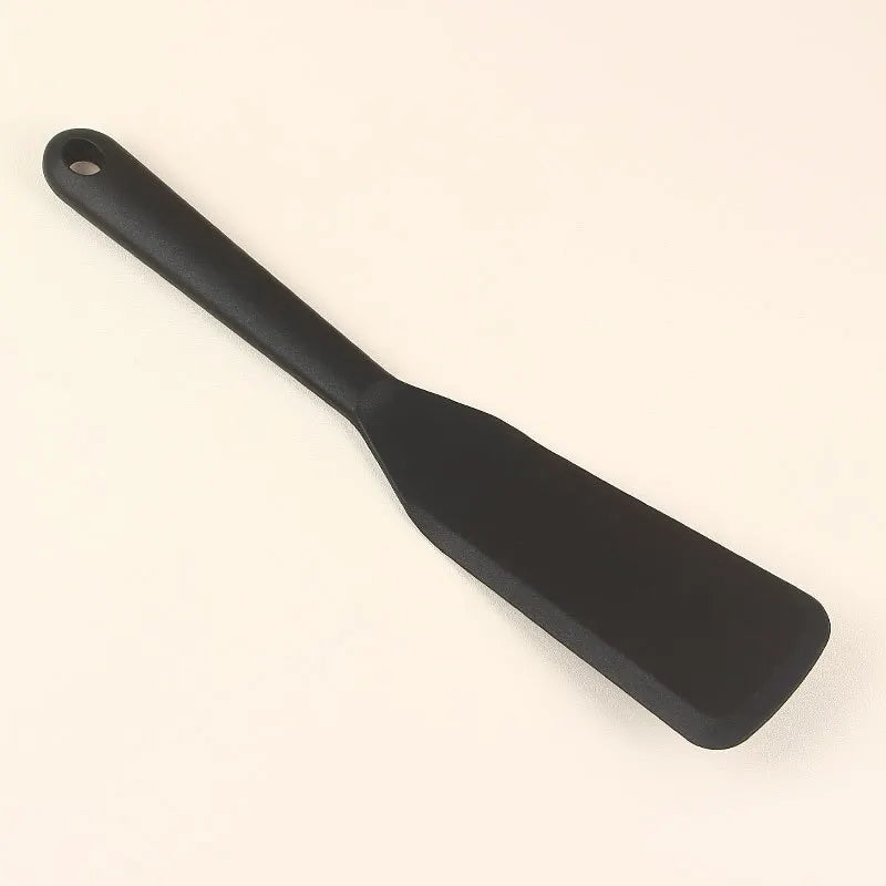 Silicone Kitchenware Non Stick Pan Frying Shovel Kitchen High Temperature Resistant Pancake Frying Steak Shovel Special Shovel Peaceful Pleasures Health and Wellness black