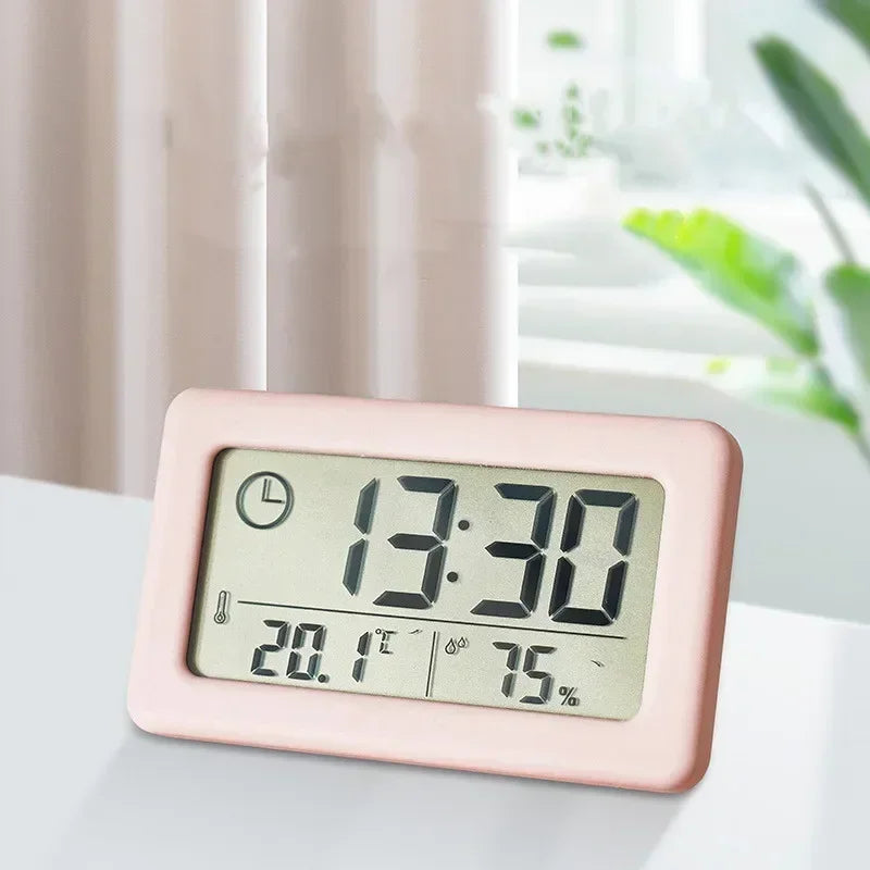 12/24 Hours Wall Clock Thermometer Digital Table Clock Hygrometer Electronic Product Desk Watches Decorate Mini Electronics Home Peaceful Pleasures Health and Wellness