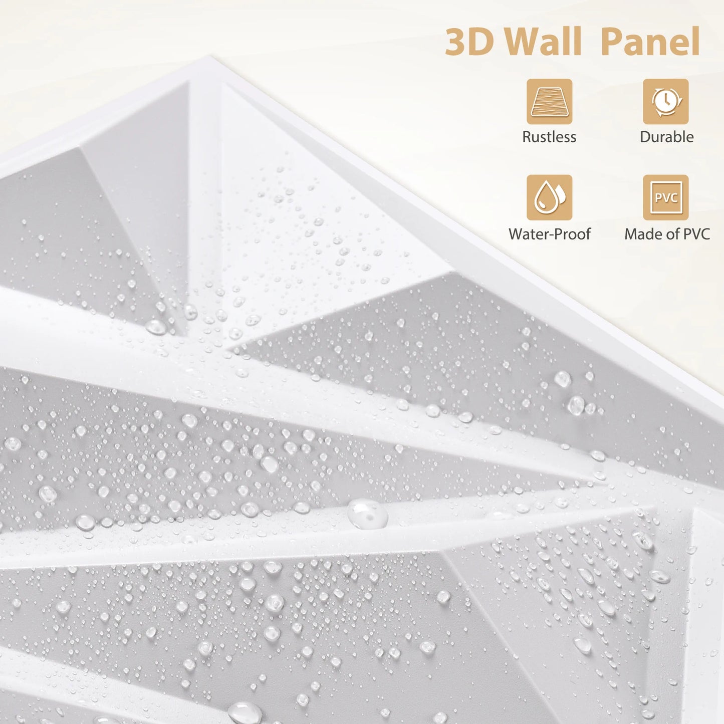 20/30pcs 3D pvc wall panels for indoor wall decoration, for living room hall bedroom hotel office,including tape Peaceful Pleasures Health and Wellness