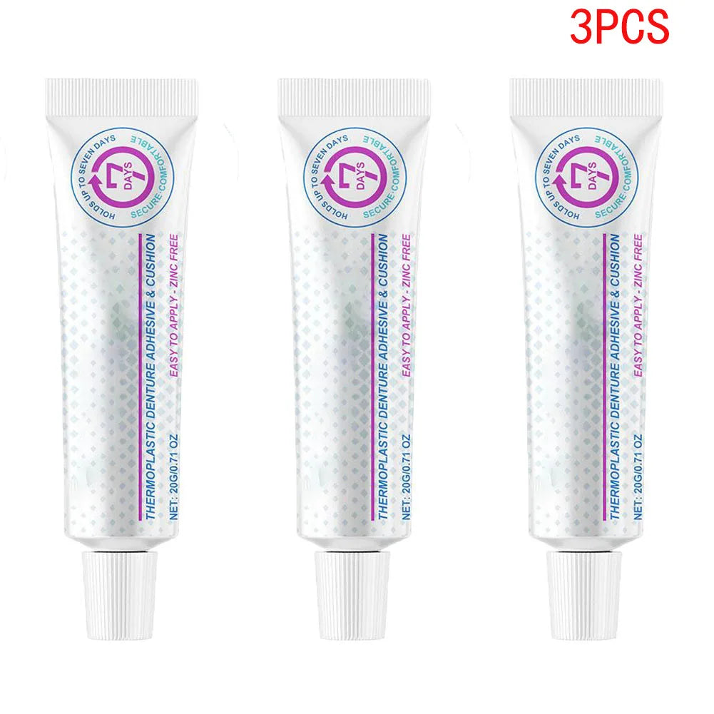 Reusable Thermoplastic Denture Adhesive Silicone Fix Gel 20g