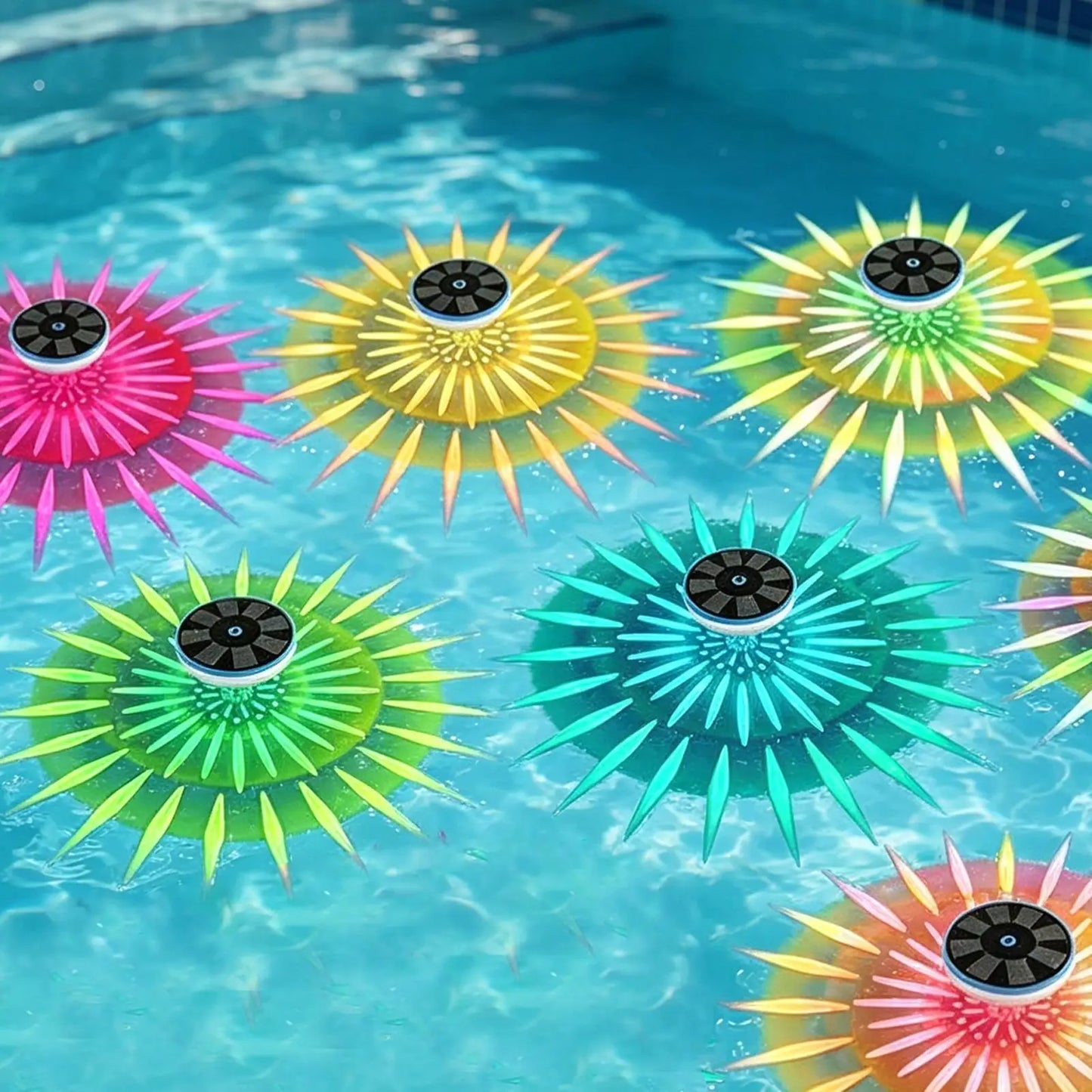 Solar RGB Floating Pool Lights | Color Changing LED IP68