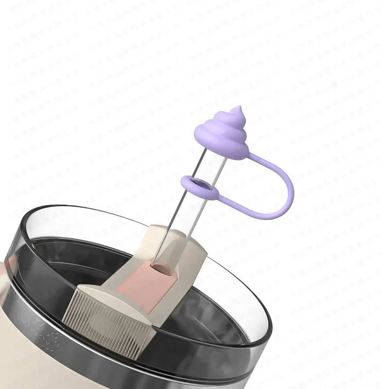 Silicone Anti-Overflow Lid for Stanley Cups & Tumblers Cup Lid Accessory Peaceful Pleasures Health and Wellness 1PC-purple