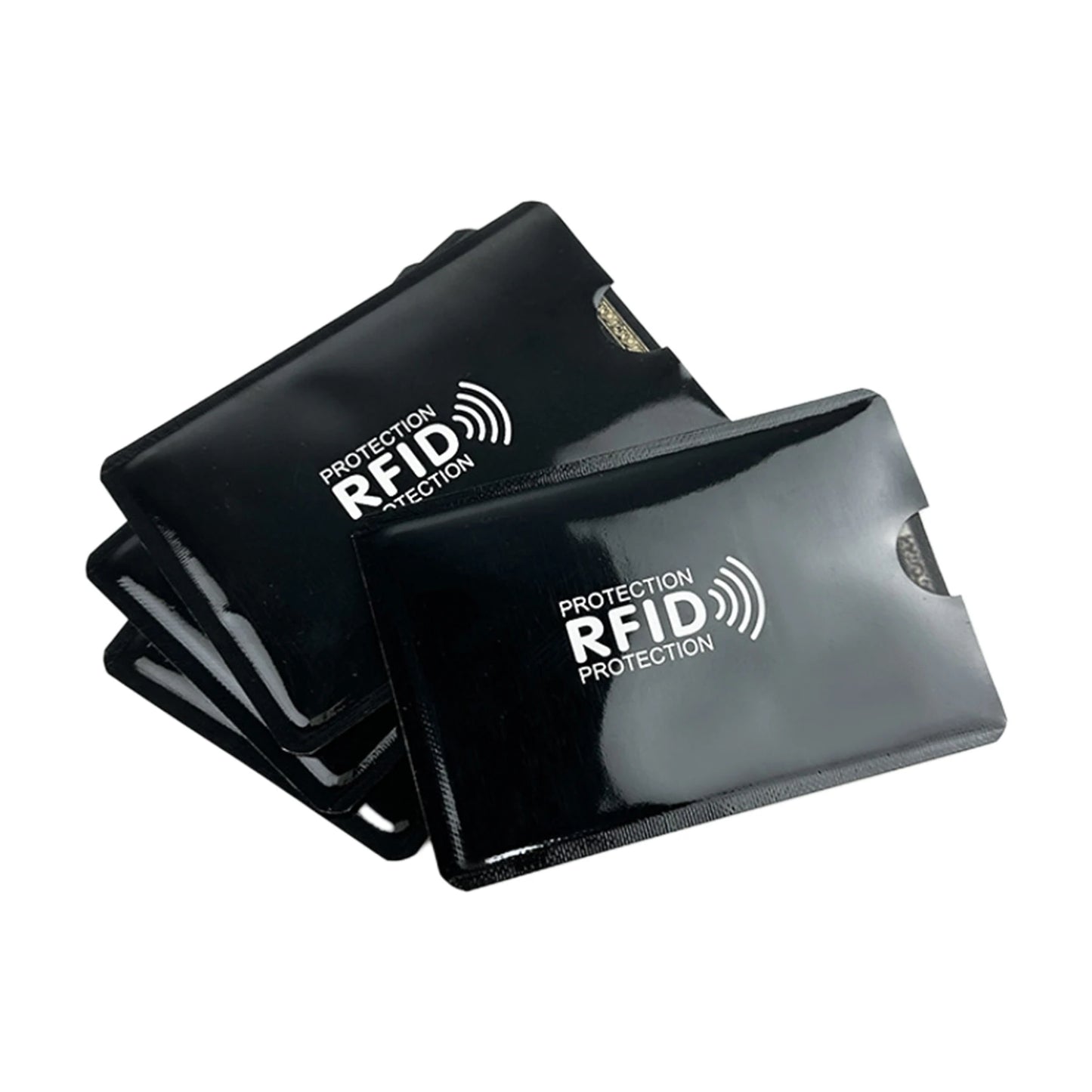 Portable RFID Blocking Sleeves Multi-color Credit Card Protector Protect Your Cards From Electronic Theft Peaceful Pleasures Health and Wellness B