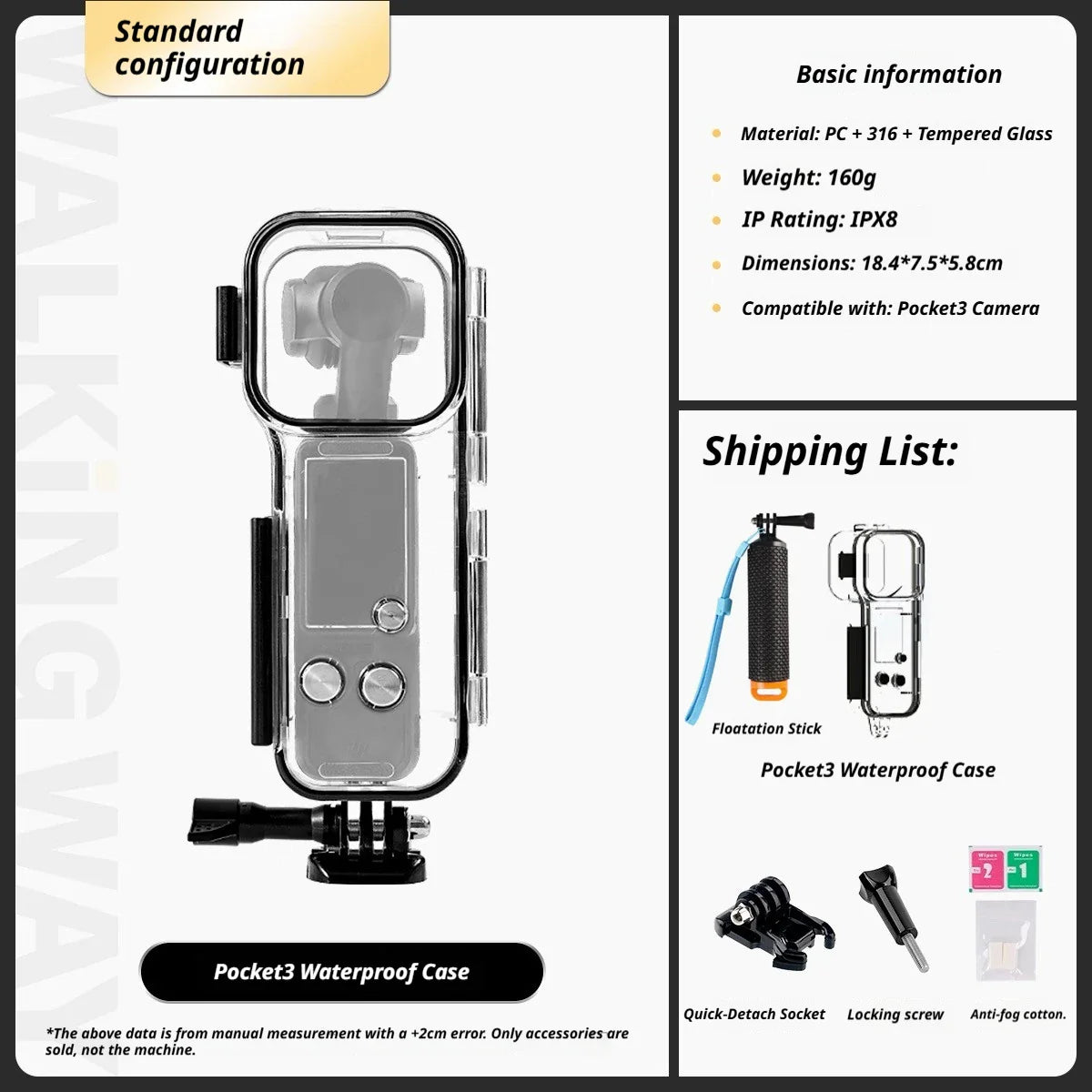 DJI Osmo Pocket 3 Accessories Kit – Case, Tripod & Mounts