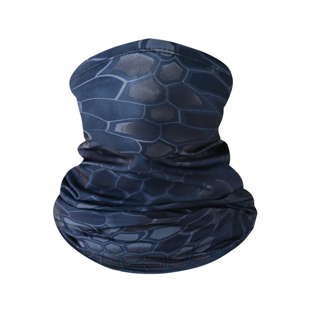 Magic-Ice Silk Headband Neck Warmer Sun Protections Lightweight for Outdoor Sports Peaceful Pleasures Health and Wellness Navy blue