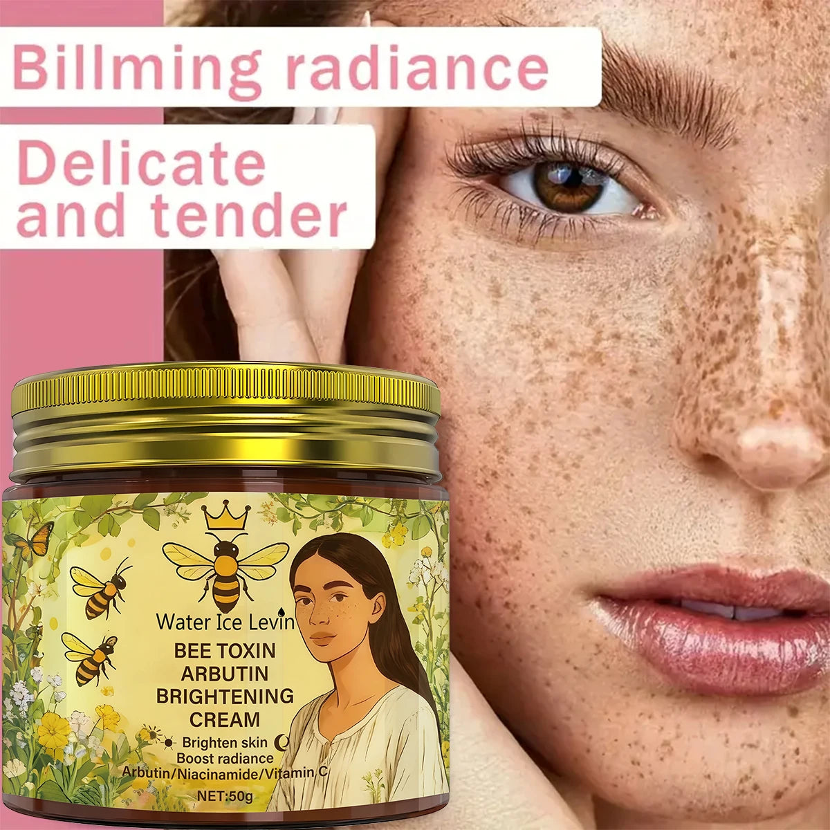 Bee Toxin & Arbutin Brightening Cream | Retinol + Hyaluronic Acid