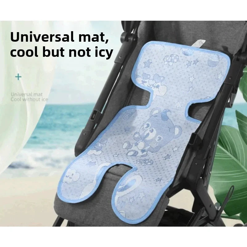 Universal Ice Fabric Car Seat Cooling Mat Washable Breathable Summer Baby Stroller Mat Baby Safety Seat Chair Cushion Pad Peaceful Pleasures Health and Wellness