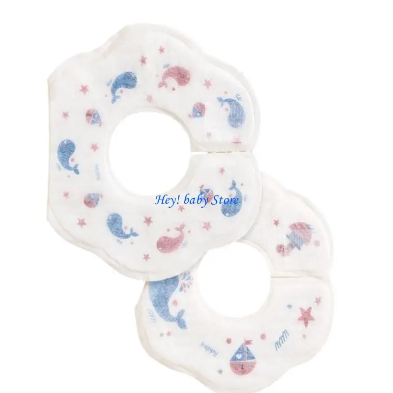 Disposable Baby Drool Bibs 20-Pack | Absorbent Cotton Saliva Towel