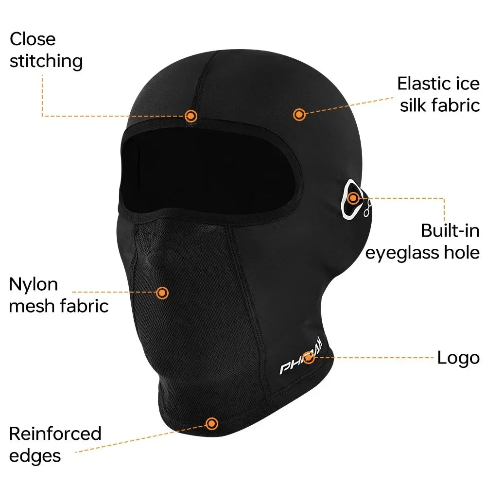 PHMAX Full Face Balaclava – UV Protection Breathable Riding Mask