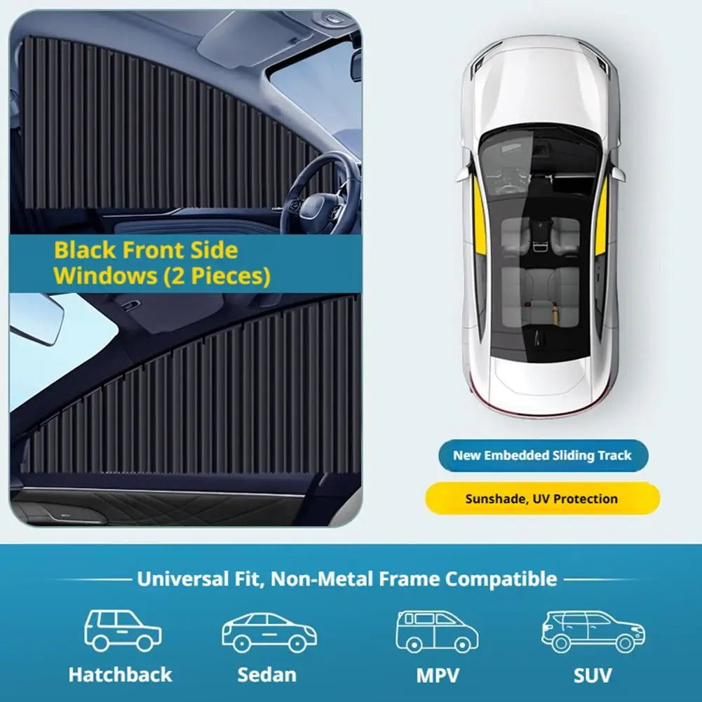 2/4pcs Car Window Shades Portable Car Window Shades Car Blinds Car Camping Window Covers Window Shades Peaceful Pleasures Health and Wellness
