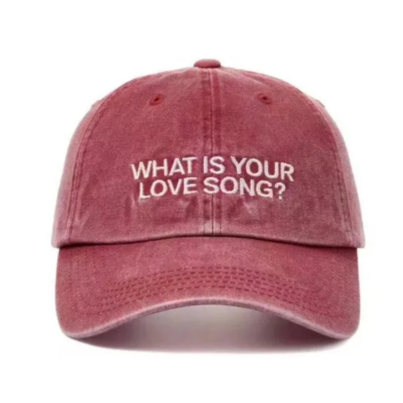 Kpop What Love Song Same Embroidery Baseball Cap Tour Concert Visors