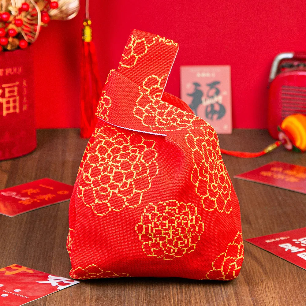 Year of the Horse Knitted Tote Bag | Reusable Gift Bag 2026