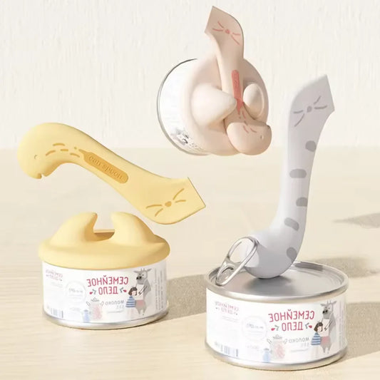 3-in-1 Pet Can Lid, Opener & Feeding Spoon | TPE Seal Pet Feeding Accessory Oasis Select