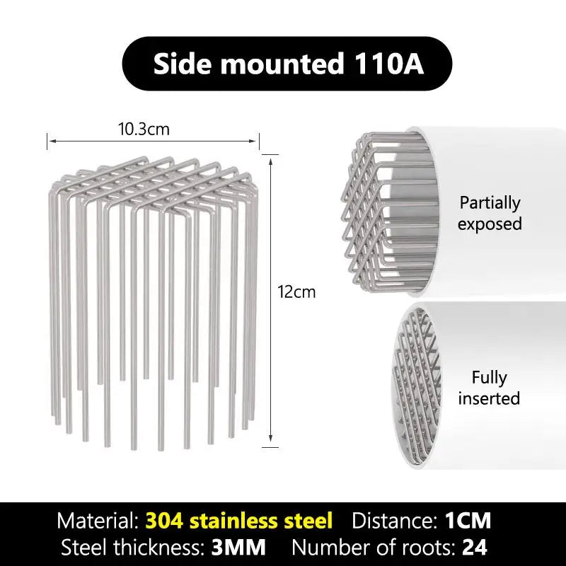 New Anti-Blocking Mesh Cover Garden Outdoor Round Rooftop Gutter Guard Stainless Steel Roof Floor Drain Balcony Drainage Ditch Peaceful Pleasures Health and Wellness 110A