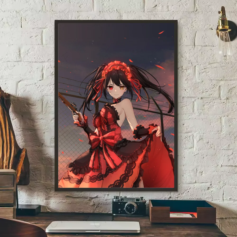 Tokisaki Kurumi Date A Live Anime Poster | HD Waterproof Wall Art Anime Wall Poster Peaceful Pleasures Health and Wellness z8 15X20cmNoframe