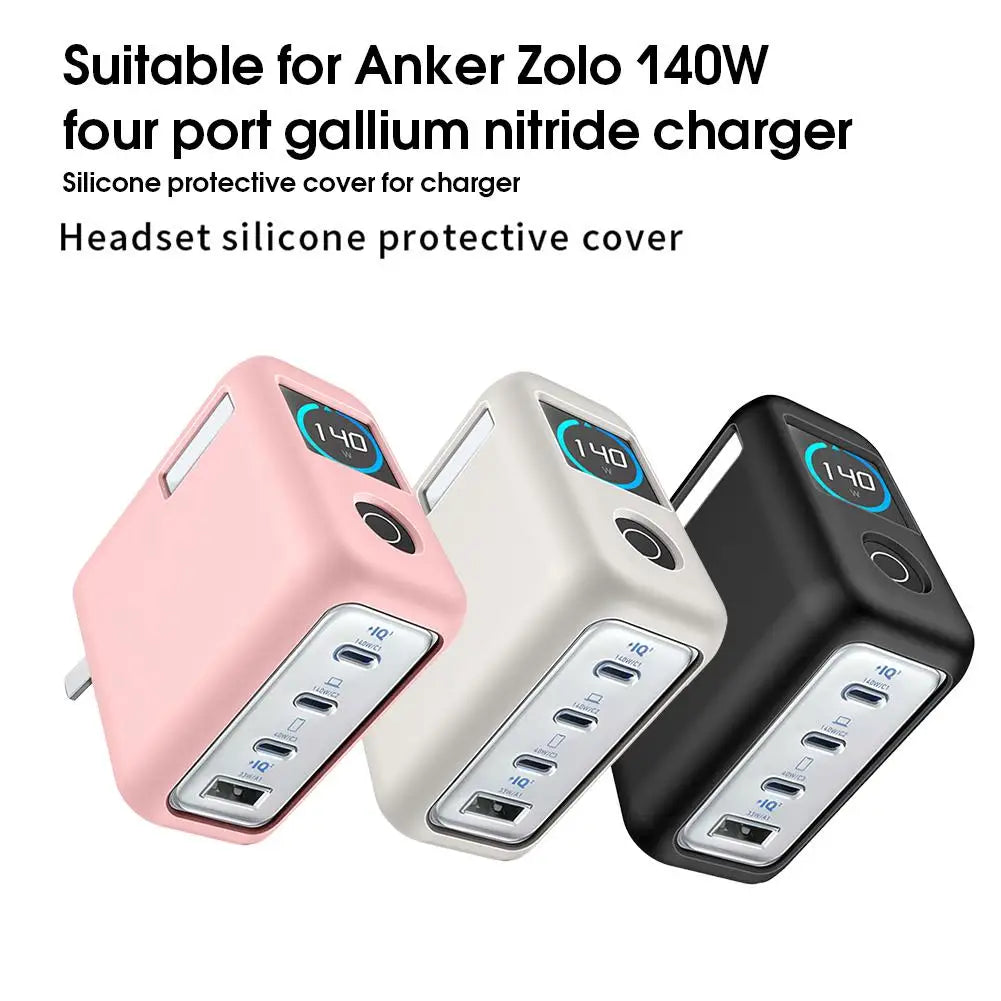 Anker Zolo 140W Four-Port Gallium Nitride Charger Silicone Protective Case Compatible with Anker Zolo 140W Charger Peaceful Pleasures Health and Wellness