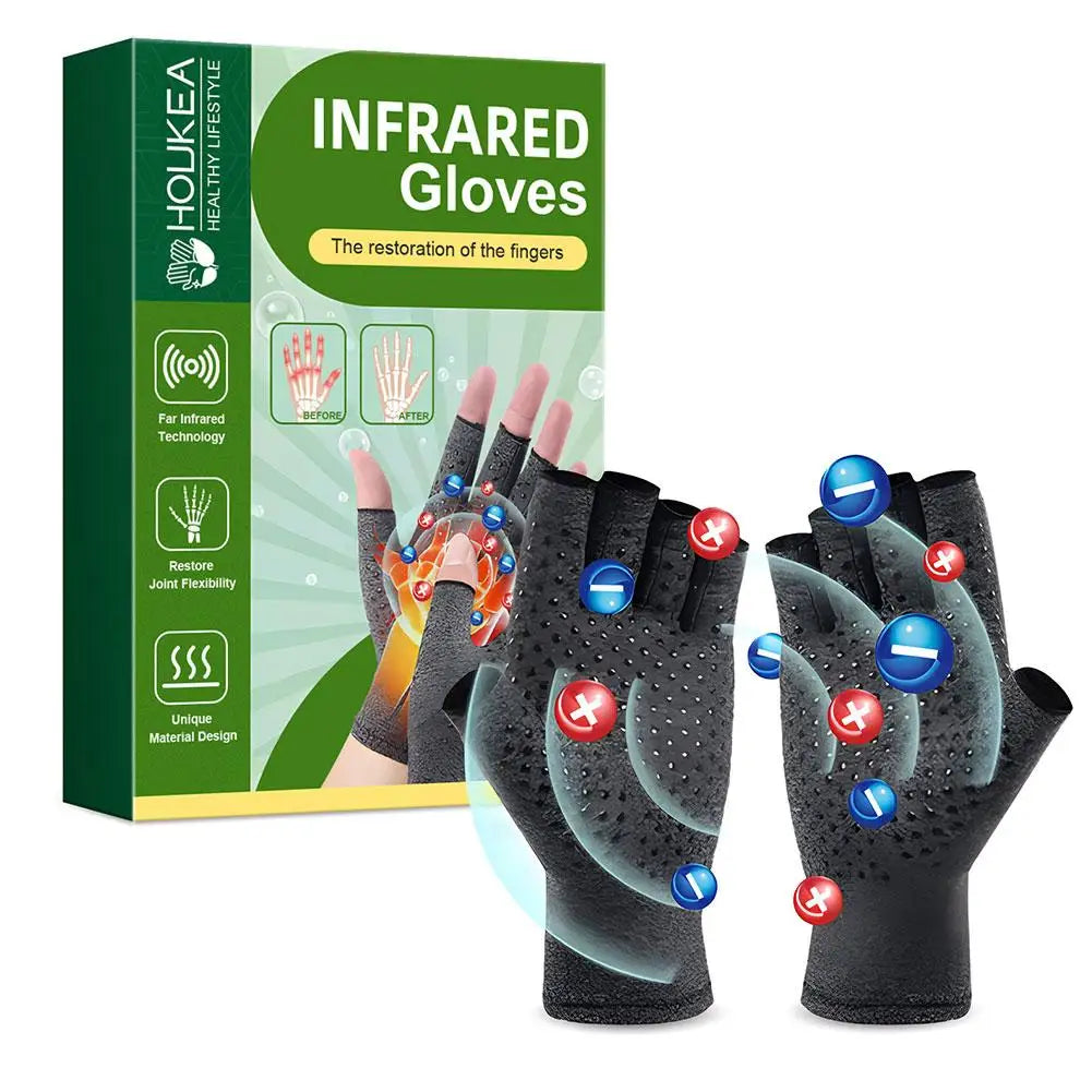 Arthritis Relief Compression Gloves Wrist Support & Circulation Stimulation, Daily Activity Care for Women & Men 1/2Pairs Peaceful Pleasures Health and Wellness