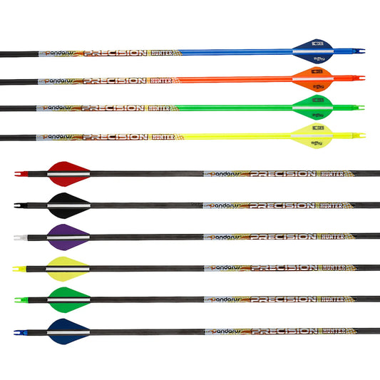 Pure Carbon Arrows Precision Series Recurve Compound Bow Peaceful Pleasures Health and Wellness sp400-green-12pcs