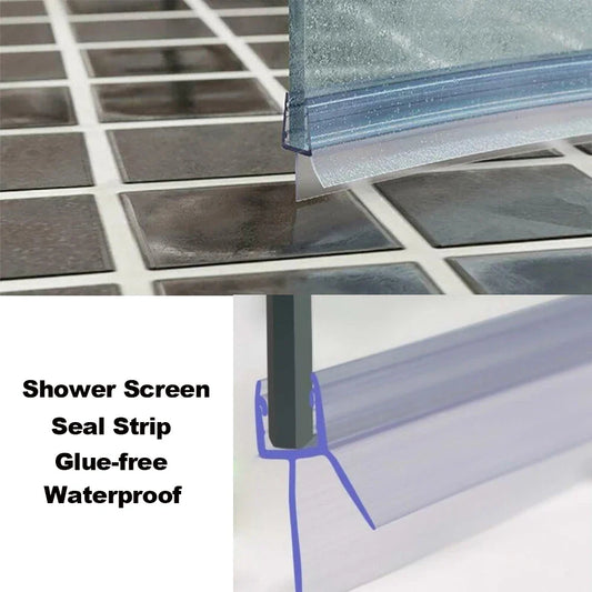 20mm PVC Shower Screen Seal Strip – Glue-Free Glass Door Sweep Shower Door Seal Strip Oasis Select