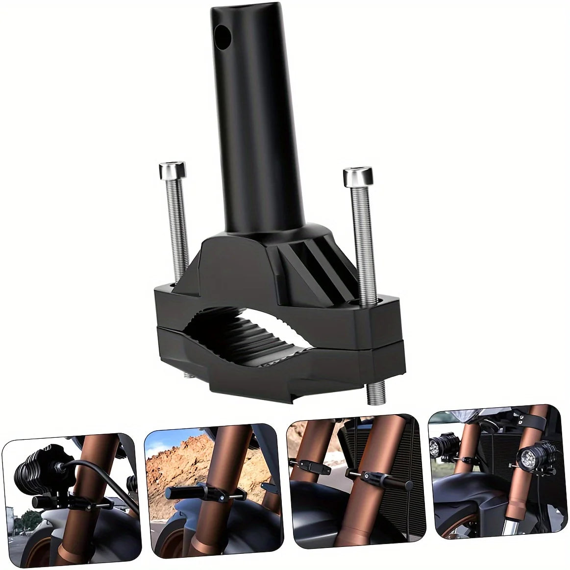 Motorcycle Bumper Modified Headlight Stand Spotlight Extension Pole