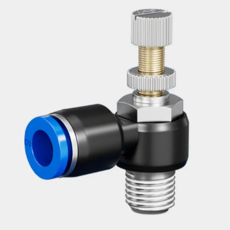 Quick Connect Pneumatic Air Speed Throttle Valve SL 4–12mm
