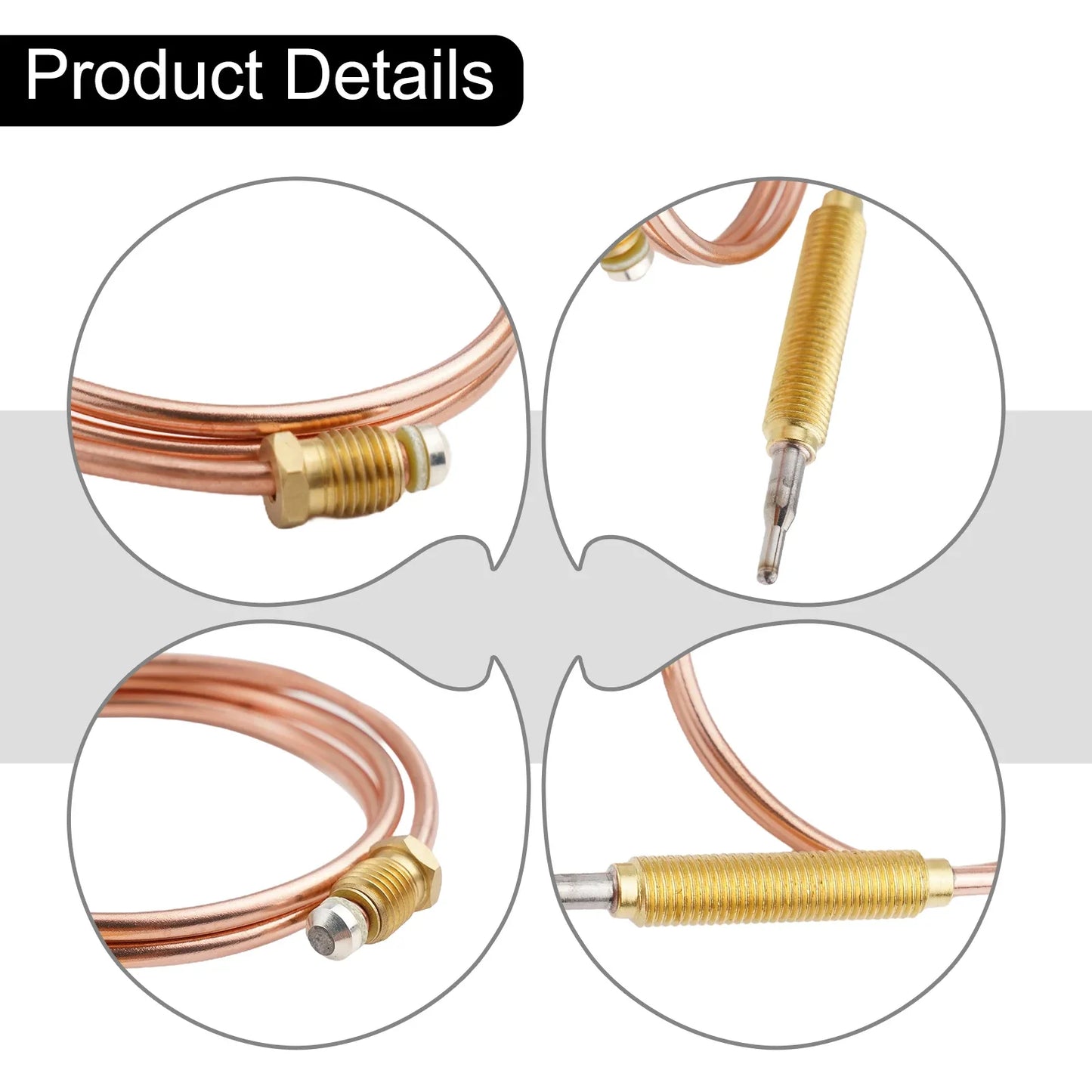 M8 Thermocouple Probe for Gas Burners, Fireplaces & BBQ
