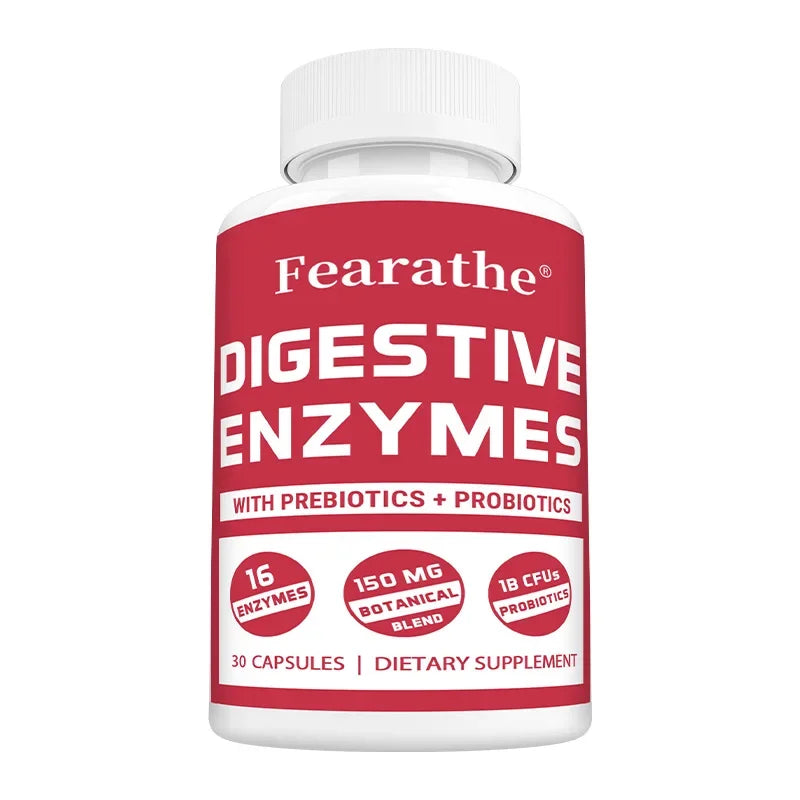 Digestive Enzyme Capsules - with Probiotics & Prebiotics, Support Gut Health, Immune Support, Promote Digestive Health Peaceful Pleasures Health and Wellness 30 count-1 bottle