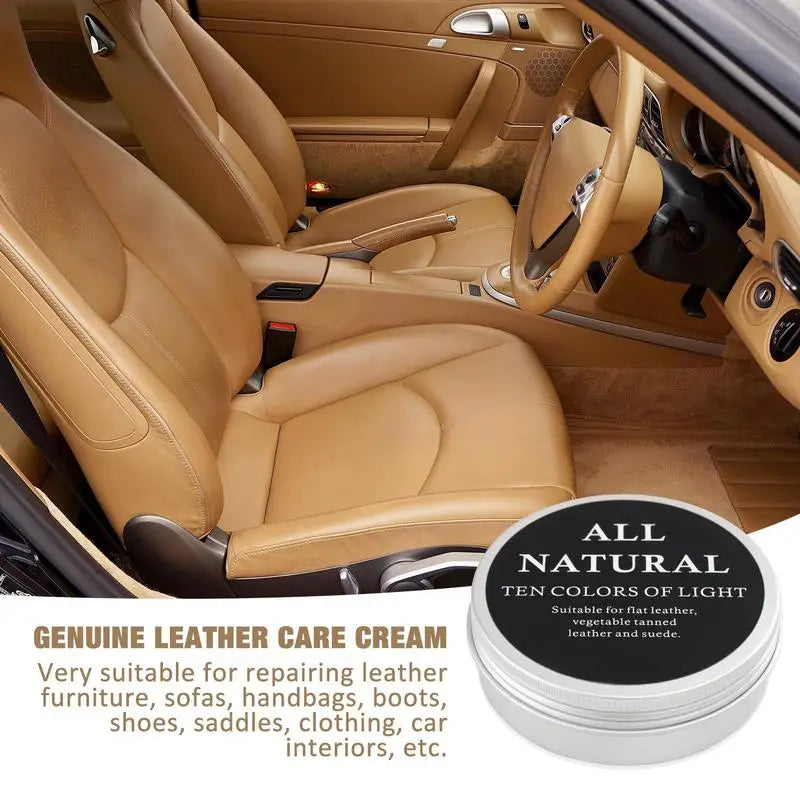 30/50/100g Leather Care Cream Mink Oil Cream For Leather Shoes Bags Leather Maintenance Cream Practical Leathercraft Accessories Peaceful Pleasures Health and Wellness