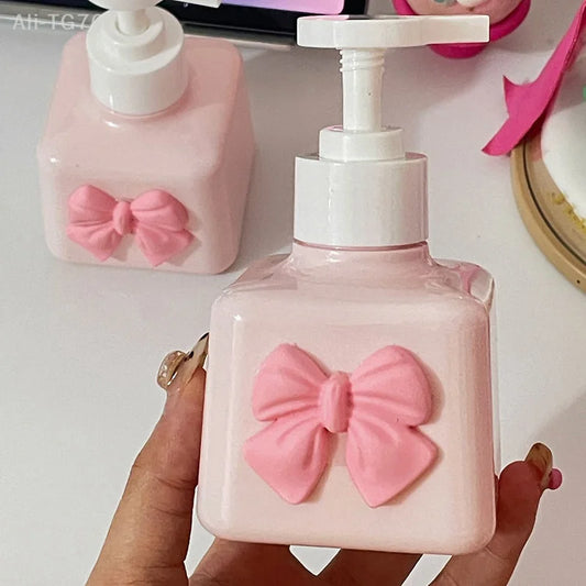 200ml Bow-Shaped Refillable Pump Soap Dispenser Bottle Refillable Pump Dispenser Peaceful Pleasures Health and Wellness Default Title