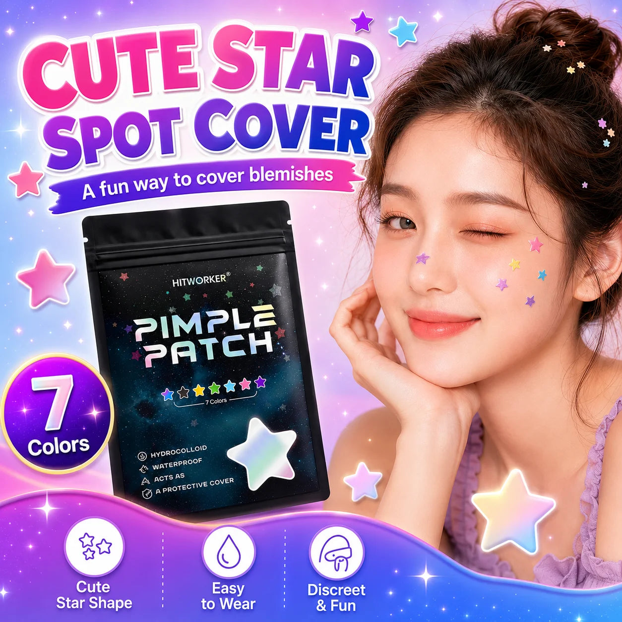 Hydrocolloid Acne Patches – Invisible & Waterproof | All Skin