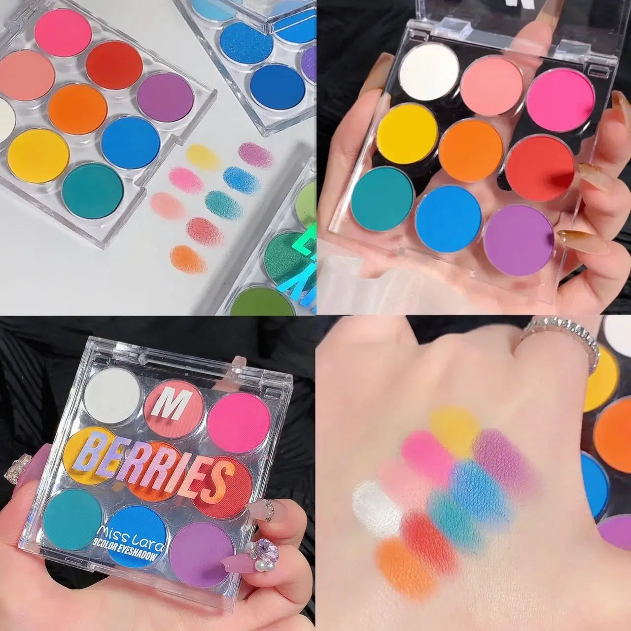 9-Color Eyeshadow Palette – Pearl, Matte & Shimmer Waterproof