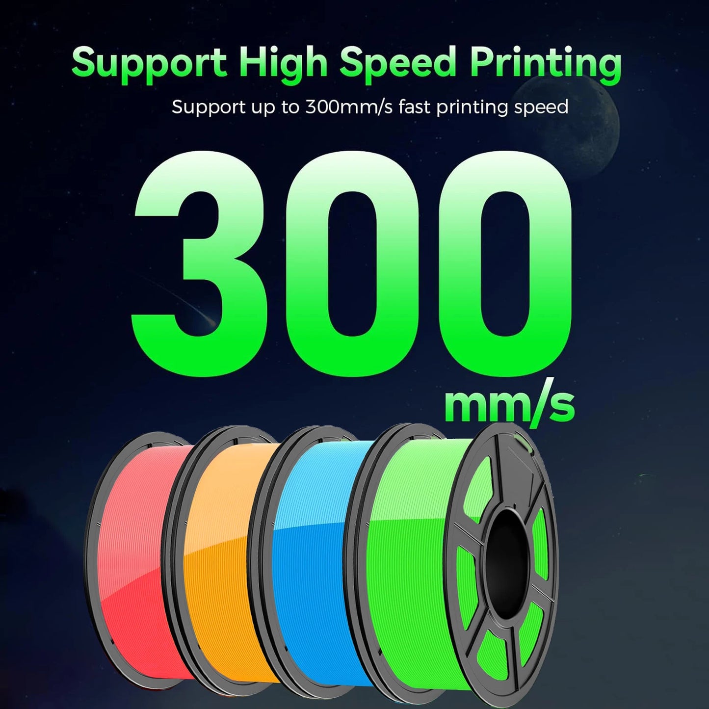 Glow-in-the-Dark PLA 3D Printer Filament 1.75mm | FDM Bundle