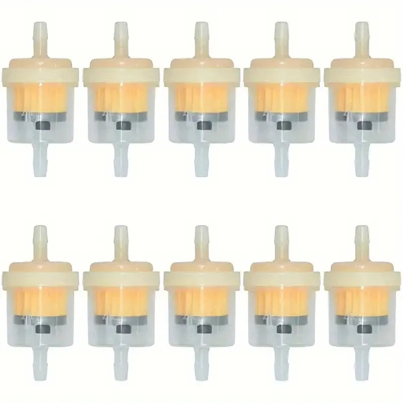 Universal Gasoline Fuel Filter Scooter Motorcycle Moped Buggy ATV Peaceful Pleasures Health and Wellness 10PCS