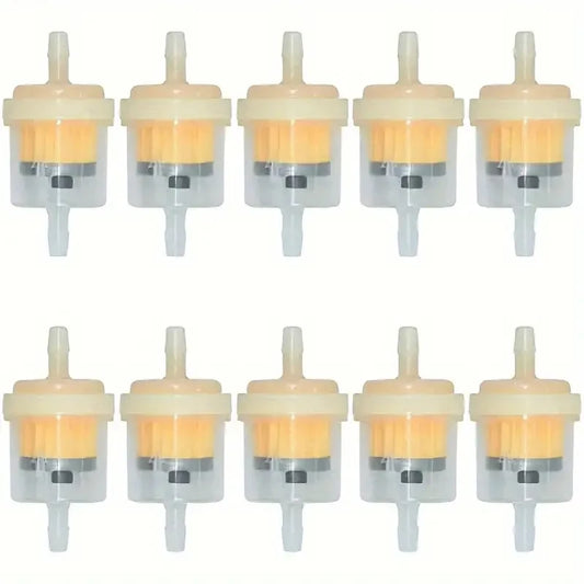 Universal Gasoline Fuel Filter Scooter Motorcycle Moped Buggy ATV Peaceful Pleasures Health and Wellness 10PCS