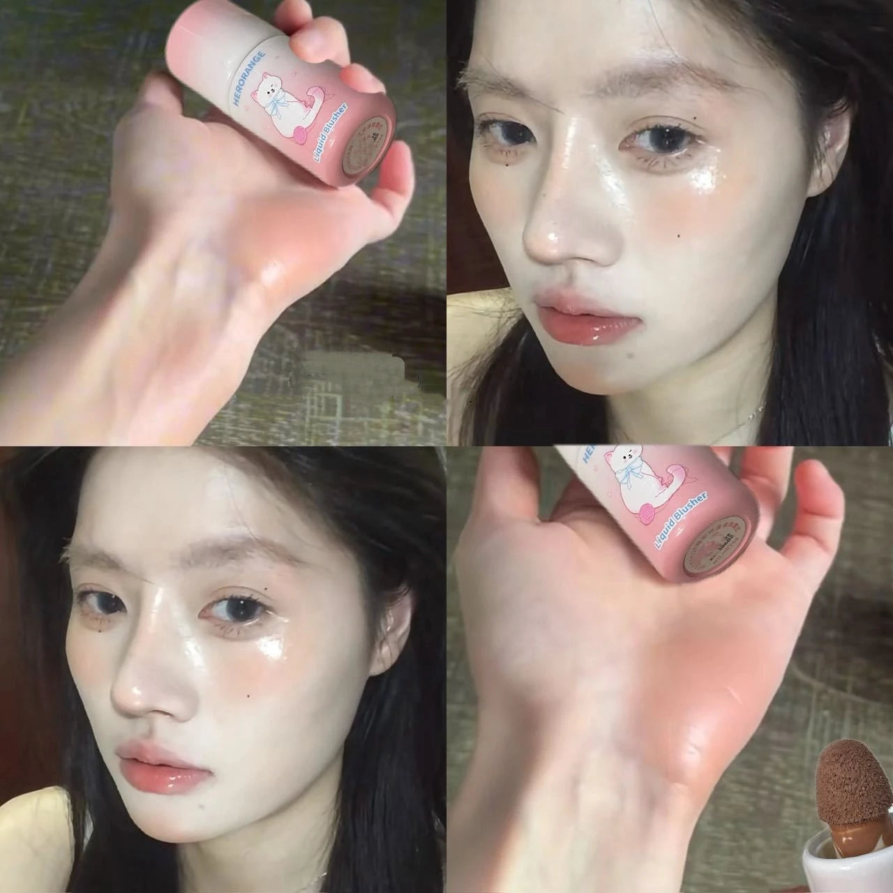 Korean Liquid Blush Matte Natural Finish | Sponge Brush Head