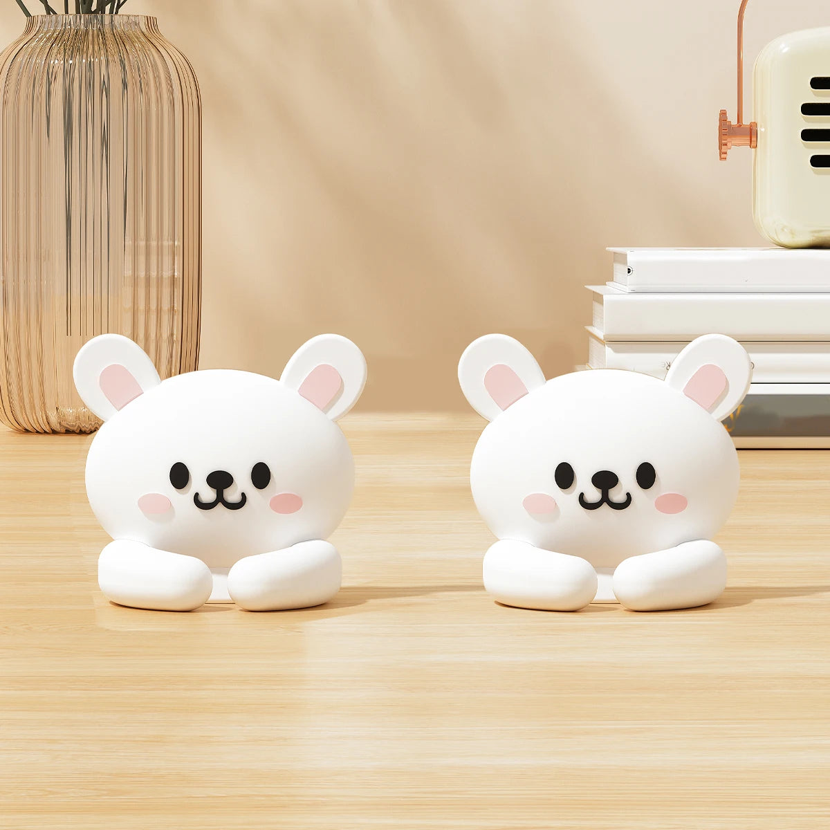 Desktop Multifunctional Winding Device Mouse Cable Headphone Cable Data Cable Holder Nail Free Seamless Silicone Cable Organizer Peaceful Pleasures Health and Wellness Rabbit Style 2pcs