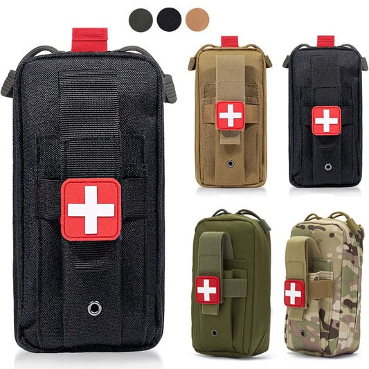 EDC Molle Waist IFAK Pack Bag Survival Emergency Medical Kit Outdoor First aid kit Camping Travel Waist Pack Accessory Pouch Peaceful Pleasures Health and Wellness