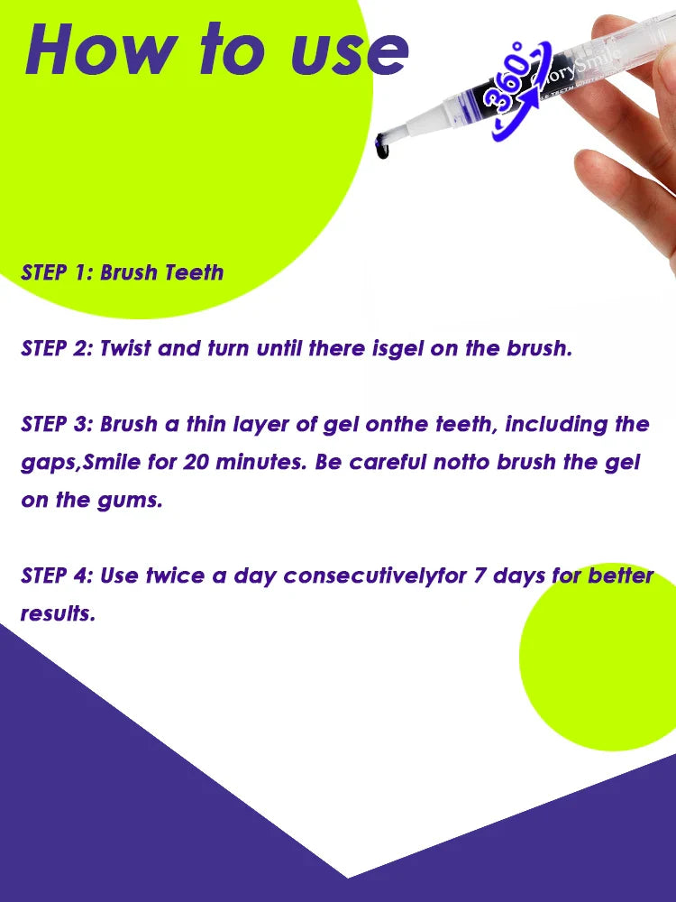 GlorySmile Purple Teeth Whitening Pen – No Sensitivity | 9ml