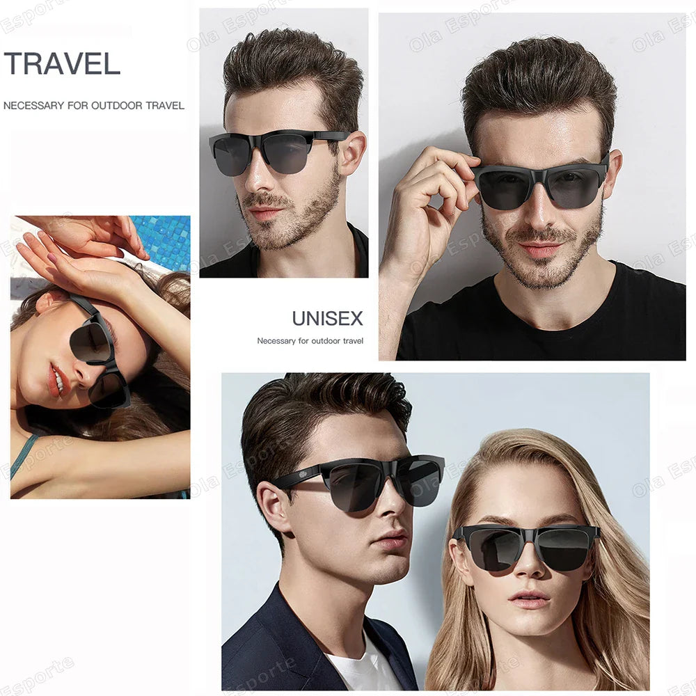 Bluetooth Smart Sunglasses – UV Polarized, Music & Calls