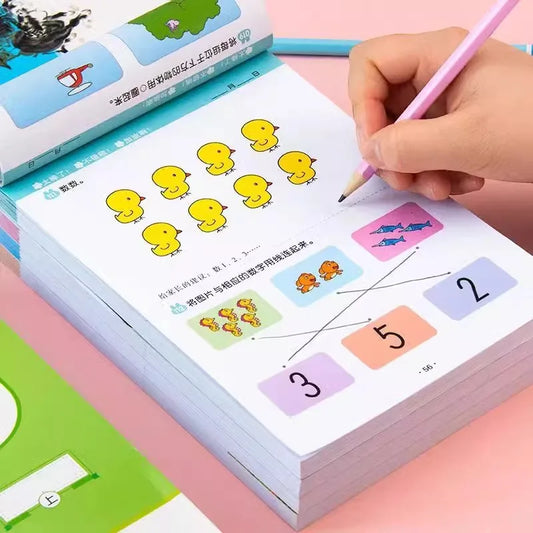 2-7 Years Mathematical Book Animals Drawing Painting Pen Control Peaceful Pleasures Health and Wellness