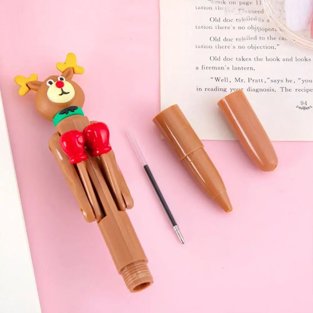 Signature Interactive Boxing Pen Boring 1.0mm Fun Mechanism Fist Pen Writing Press Ballpoint Pen Boxing Fighting Pen Award Gifts Peaceful Pleasures Health and Wellness