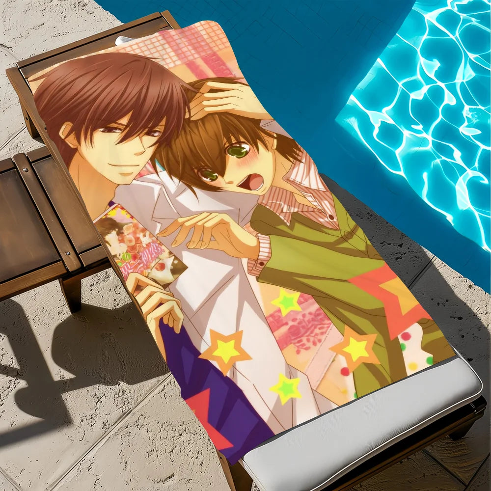 Sekai-ichi Hatsukoi Anime Quick-Dry Beach Towel | Soft & Absorbent Anime Beach Towel Peaceful Pleasures Health and Wellness z1 STJ40x70CM