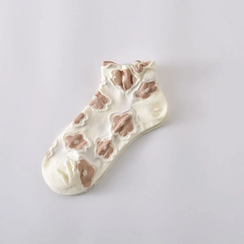 Floral Kawaii Women's Short Socks | Harajuku Korea Style