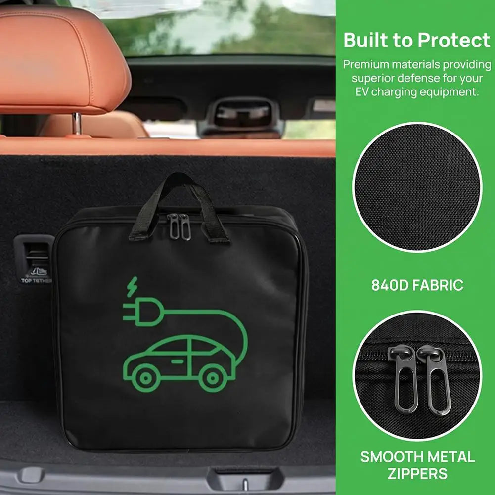 Waterproof EV Charger Cable Bag – Trunk Organizer Case