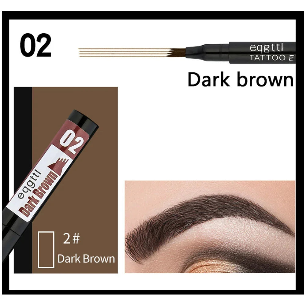 Waterproof Liquid Eyebrow Pencil | Long-Lasting 6 Shades