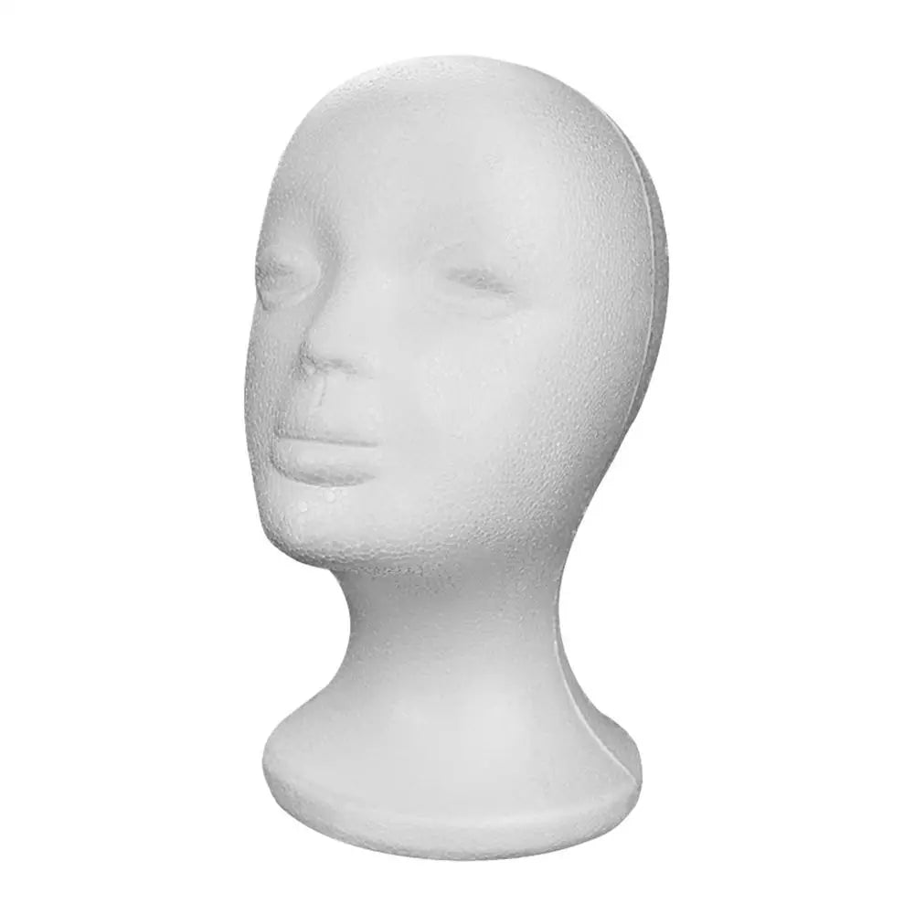 Foam Mannequin Head for Wigs, Hats & Jewelry Display