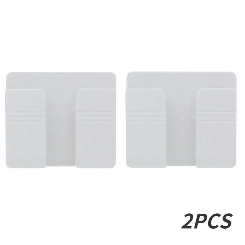 Hanging Organizers Charging Stand Things for the Home Multifunction Kitchen Storage & Organization Remote Control Smarts Phone Peaceful Pleasures Health and Wellness white-2pcs