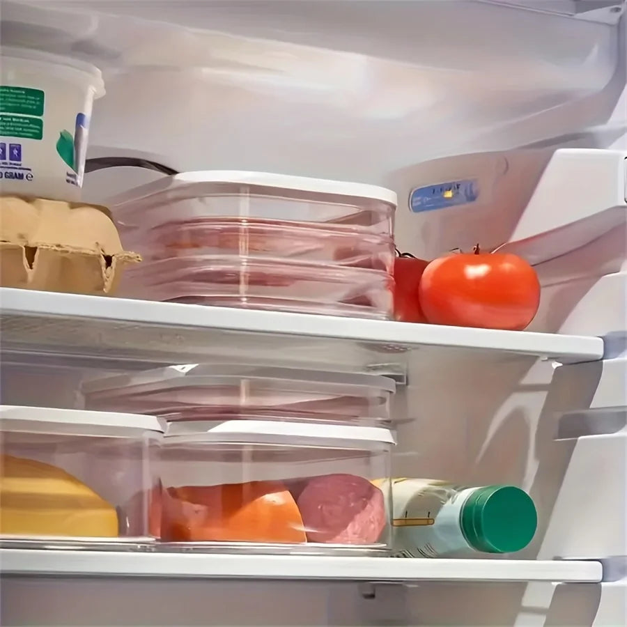 Stackable Cold Cuts & Deli Meat Storage Containers with Clear Lids Food Storage Container Peaceful Pleasures Health and Wellness