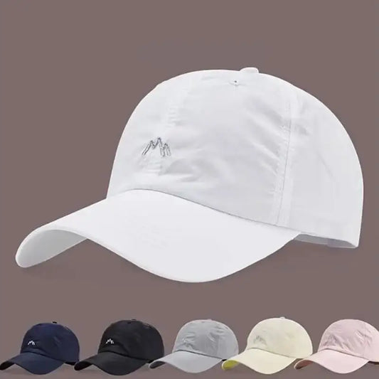 Quick-Drying Baseball Caps For Women Men Solid Color Baseball Hats Outdoor Sports Sunscreen Thin Women's Hats Peaceful Pleasures Health and Wellness