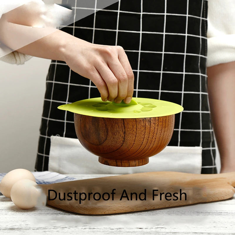 Reusable Silica Gel Spill Stopper Cover Universal Silicone Food Bowl Pot Lid Silicone Cover Pan Cooking Kitchen Accessories DC05 Peaceful Pleasures Health and Wellness